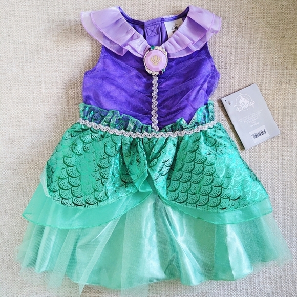 NWT Disney Store Ariel Deluxe Costume Baby 12-18M toddler The Little Mermaid - Picture 2 of 8